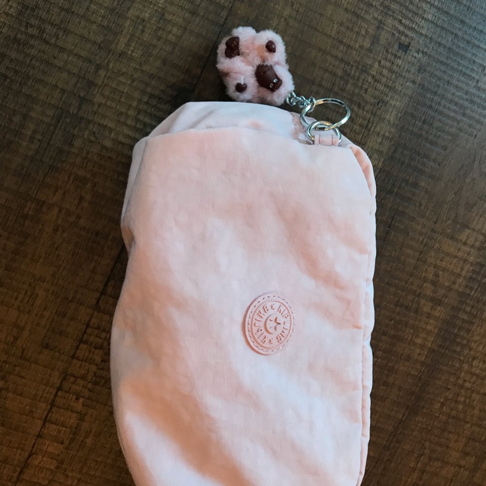 Kipling light pink large make up bag